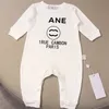 Pasgeboren Baby Rompertjes Luxe Designer Kleding C Gedrukt Kinderkleding Nieuwe Geboren Meisjes En Jongens Jumpsuit O-hals Baby's Romper zwart wit