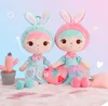 53CM doux Metoo peluche lapin filles poupée Lolita robe enfants jouets Kawaii fille enfants anniversaire cadeau de noël filles peluches rose violet bleu arc-en-ciel