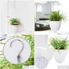 Fioriere Vasi Mini bianco pigro vaso di fiori di plastica Succent pianta acqua appesa irrigazione giardino decorazione della casa T200104 Consegna goccia Pat Dh39Q