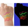 Combinazione ombretto/liner 6 colori fluorescente UV Glow eyeliner liquido luminoso trucco di Halloween a lunga durata 231207