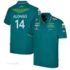 Męskie koszulki na zewnątrz T-shirty 23 Summer New Aston Martin F1 Suit krótkie koszulki z koszulą Polo Edition To sama oddychana szybka wyścigowa wyścig samochodowa vdxk