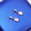 Stud Earrings Pearl With White Mother-of-Pearl Shell Classic For Women Lady Birthday Valentine's Day Gift