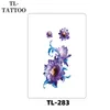 Colored Tattoo Sticker Waterproof Simulation Rose Sketching Flower Full Back