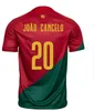 22 2023 Portugal Soccer Jersey Kit Ruben Ronaldo Portugieser 22 23 Portugisisk fotboll Jersey Men Kids Sets World Cup Team Portugals Tops Football Shirts