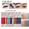 Eye Shadow/Liner Combination 6/12/20 Colors Colorful Matte Eyeliner Set Makeup UV Glitter Eye Make Up Waterproof Eye Liner Pen Gel Cosmetics Eyeliners Kit 231207