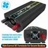 Convertitore di potenza a onda sinusoidale pura 8000W 4000W Display LCD Inverter solare 12V 24V 48V a 220V Trasformatore di tensione Convertitore di carica per auto ZZ