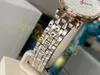 Designer's New Watch Luxury Comes with Calendar Quartz Women's Full Sky Star Diamond Texture Watch Strap