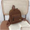 Sacos ao ar livre ll nova mochila de pelúcia feminina pequena bolsa moda mini bonito mochila outono e inverno loja escola entrega esportes fora dh0m4