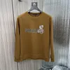 Men's Hoodie Teddy Bear Diamonds Round Neck Pullover Long Sleeved T-shirt Base Shirt Winter Fashion Clothes Cotton High quality Out Wear