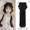 Headwear Hair Accessories Chinese Ancient Hanfu Bag Integrerat hårband Svart Håruppsättning Antik tangstil Nyberövad tillbehör för kvinnor 231207