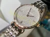 Designer's New Watch Luxury kommer med Calender Quartz Women's Full Sky Star Diamond Texture Watch Strap