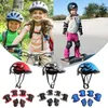 Skate Protective Gear 7 pièces patinage à roulettes enfants garçon fille casque de sécurité genou coudière ensemble cyclisme skate vélo scooter casque protection garde de sécurité 231206