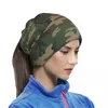 Scarves Military Camo Face Skeleton Skull Bone Bandana Neckerchief For Hiking Women Men Wrap Scarf Neck Headband Warmer