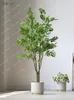 Flores decorativas estilo nórdico emulational vegetação bonsai boxtree árvores falsas grande sala de estar planta piso