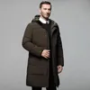 Men s Jackets Men Long Duck Down Coats Winter Hooded Casual High Quality Male Outdoor Windproof Warm Mens Clothing 231206