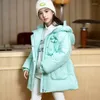 Down Coat Winter Baby Girls Thickened Hooded Warm Jacket Fashion Wearing Casual Outerwear