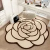 Carpets Plush Carpet for Living Room Creative Flower Shape Soft Fluffy Carpets Bedroom Bathroom Anti-slip Rugs Mat Decorative Doormat 231207