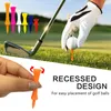 Golf tees 120 PCS Plastik Golf Tee Yeniden Kullanılabilir Kırılmaz Kale Tees Renkli Adım Golf Tee Tutucu Golf Aksesuarları Drop 231207