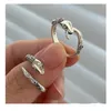 Cluster Ringen Top Kwaliteit 925 Zilveren Ring Voor Dame Vinger Accessoires Trend Snake Patroon Vrouwen Sieraden Verstelbaar