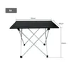 Garden Sets Aluminum Alloy Foldable Tables Cam Metal Desk Portable Folding Picnic Table Drop Delivery Home Furniture Outdoor Dhcvg