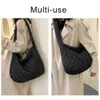 Evening Bags Luxury Space Pad Cotton Shoulder Bags For Women Winter Crossbody Down Bag Designer Handbag Wide Shoulder Strap Messenger Pack 231207