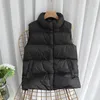 Women's Vests Janveny Winter Autumn Women Ultra Light Down Vest Casual Slim Waistcoat 90% White Duck Down Gilet Female Puffer Jacket Plus Size 231207