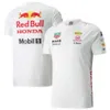 Męskie koszulki biegające odzież F1 Męskie wyścigi poza drogą Szybki sucha 2023 Summer Nowy drużyna Jersey Short Sleeve Okoła szyi 65KV