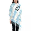 Foulards Écharpe Femme Avec Gland 10 Argentine Football Football Champi Sur Long Hiver Automne Châle Et Wrap Quotidien Cachemire