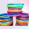 100pcs Party bag s Lovely Top Mixed Men Women Beautiful Silicone Bracelets Children Amazing Wristbands Fashion Jewelry NEW6881056