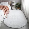 Carpets Oval Carpet Home Living Room Bedroom Large Size Rugs Plush Fluffy Decor Bedside Thickened Tie Dye 231207