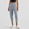 Lu Lu Lemon Align Jogger court taille haute avec poche pour femme Pantalon de course léger et doux pour les entraînements à faible impact Leggings de yoga Capris de sport