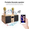 Microphones Karaoke Sound Family KTV Kit de haute qualité Microphone sans fil intégré Live Card Haut-parleur H