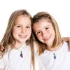 Colliers pendentifs Pack de 2 collier d'amitié demi-cœur amis enfants chaîne en acier inoxydable ras du cou bijoux exquis