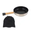 Pannor Camping Stekpanna Nonstick Fry Equipment Cooker med avtagbar handtag Flat Griddle för picknick