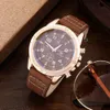 Relógios de pulso SHAARMS Homens Presente Relógio Business Luxury Company Mens Set 6 em 1 Relógio Óculos Pen Chaveiro Cinto Bolsa Bem-vindo Feriado Aniversário 231206