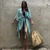 Women's Swimwear Fashion Beach Cover Ups For Women Black Tie Dye Kimono Swimsuit Cape Summer Dress 2023 Beachwear Outfits Sales