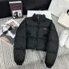 Women's Jacket Cotton Jacket Thicken Warm Short Coat with Long Sleeve 2023 Winter Bread padded 2 Colours Tops yun duo 231207