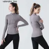 New LU Yoga Sports Jacket Women Kam Stretch Zip fashion brand Running Yoga Long Sleeve Top Fitness Yoga Clothing womens Yoga hoodie