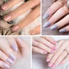 6 stycken/parti UV gel nagellack set vernis semi-permanent uv lack gellak bas topprock behövs 15 ml529