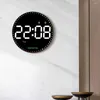 Relojes de pared 10 pulgadas LED multifuncional Reloj digital electrónico grande Pantalla colgante para el hogar con alarma Decoración de temperatura Fecha P5t0