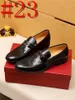 40model New Brown Men Designer Dress Shoes Loafers Round Toe Slip-on Spring Automne Chaussures de mariage noir