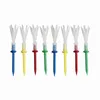 Golf Tees 12 Pcs Mixed Colors 3 1/4 inch Golf Tees 3.25'' Tee 4 Yards Golf Tees Plastic Less Friction Supplies Golf Accessories 231207
