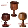 Mugs Handmade Natural Spruce Wood Goblet Cup Environmental Classical Wine Glass Round Red Teapcup Solid Wooden Goblets Drinkware 231207