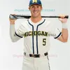 Michigan Baseball zszyta koszulka Michael Murphy Cole Caruso Greg Pace Jr. Noah Miller Kyle Dernedde Kurt Barr Joe Longo Dylan Stanton Bradley Link Sachem Ramos