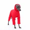 Hundebekleidung, Kapuzenpullover für italienische Windhunde, super warme Whippet-Winterjacke, vierbeiniger dicker Mantel aus Fleece 231206