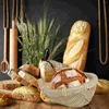 Dinnerware Sets 2 Pcs Handmade Bamboo Dust Home Supply Sourdough Bread Loaf Basket Woven Storage Container Round Tray Versatile Dustpan