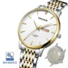 Zegarki projektantów zegarki na żywo na żywo Hot Sprzedaj fałszywe zegarki mechaniczne męskie zegarki modowe podwójne kalendarz ze stali nierdzewnej z świetlistym wodoodpornym