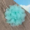 Hair Accessories 10Pcs/Lot 5" Big Fluffy Chiffon Flower Flat Back Large Peony For Hats Shoes Brooches Home Decoration