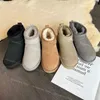 Projektant Ultra Mini Boots Winter Australie Snow Bot Flat Mules Men Men Fur Sheepskin Tasman Tazz Chestnut Sear Australian Winter Kids Buts Buty