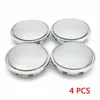 4pcs Silver Chrome Wheel Center Caps Tyre Rim Hub Caps Cover Car Accessories